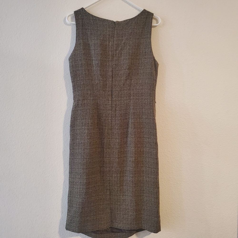 Danny & Nicole Textured Brown Dress/Jacket Set - Picture 5 of 14